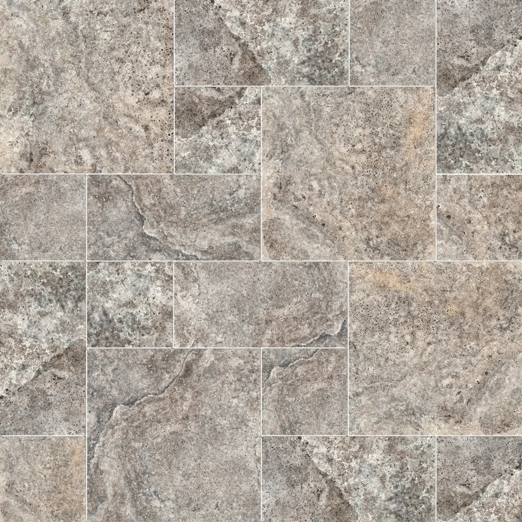 Silver Travertine Tumbled