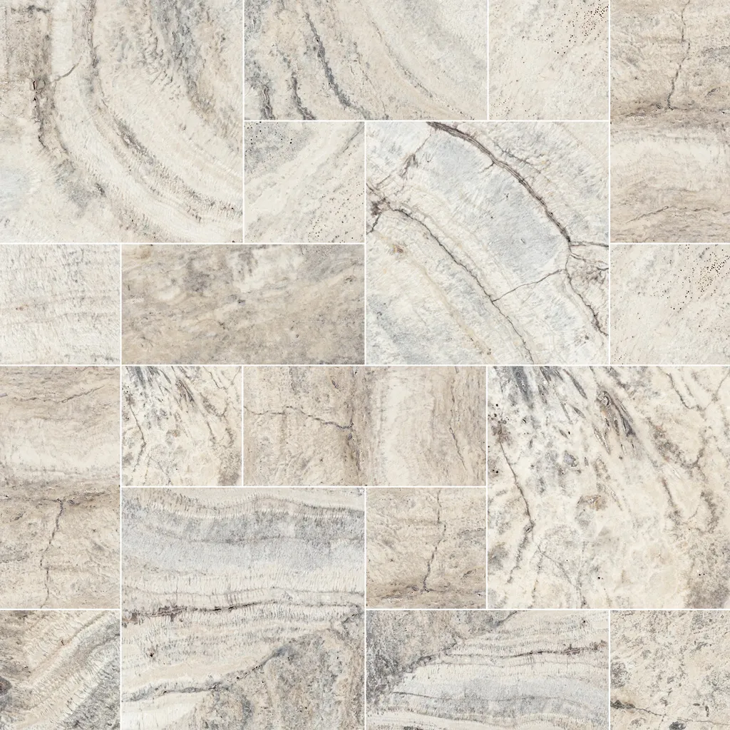 Alaska Gray Travertine Tumbled