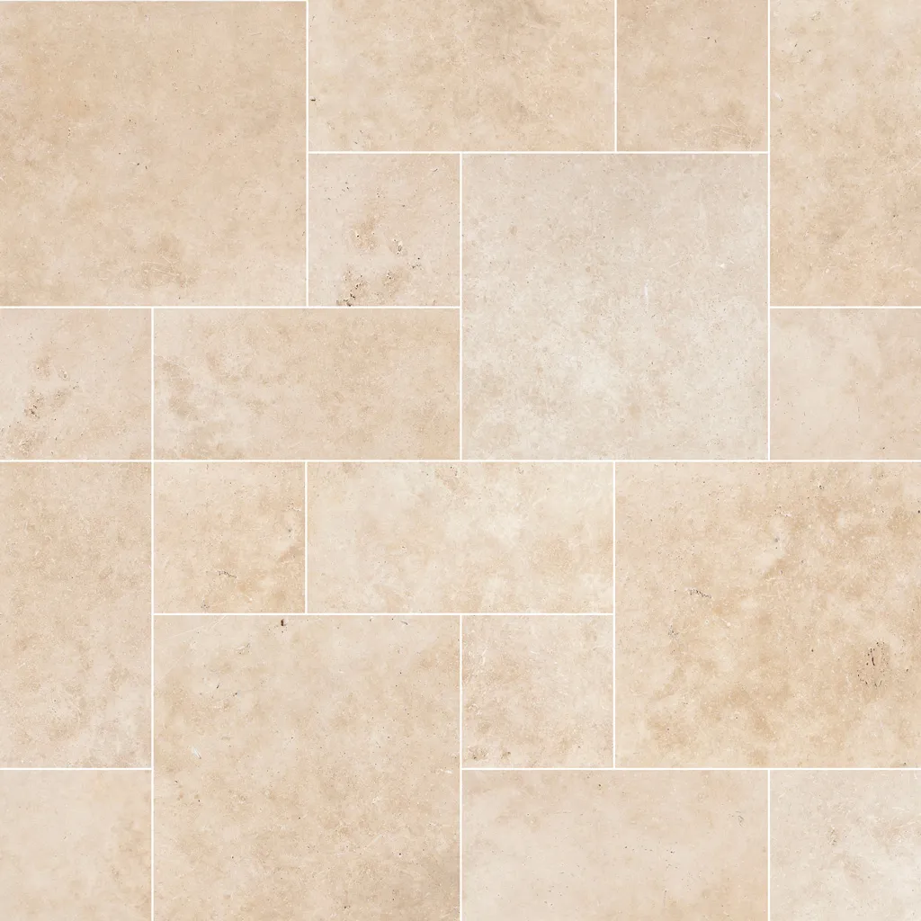 Ivory Travertine Modern Tumbled
